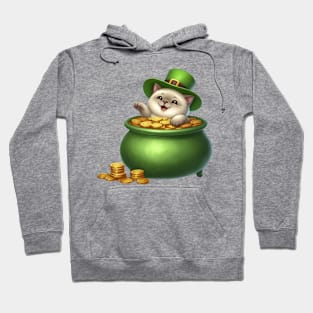 St Patricks Day Burmese Cat Hoodie